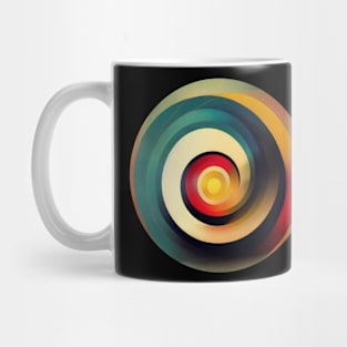 Painted Concentric Circles Mug